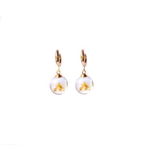 Aretes Florece traslúcidos