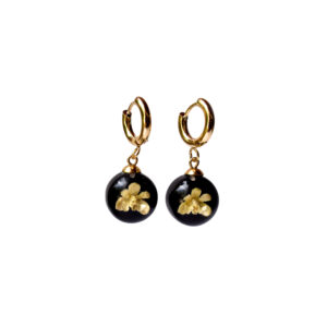 Aretes Florece negro