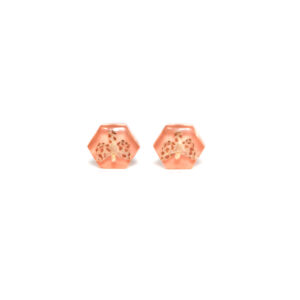Aretes semilla color durazno