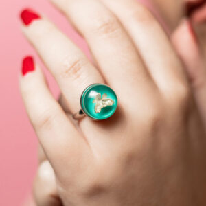 Anillo Ochra aqua
