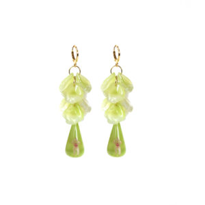 Aretes Flora verde