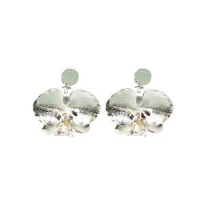 Aretes Phala Plateados colgantes