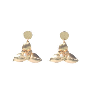 Aretes Alba dorados colgantes