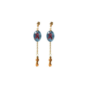 Aretes Etérea azul grisáceo