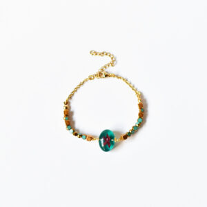 Pulsera Etérea Verde azulada